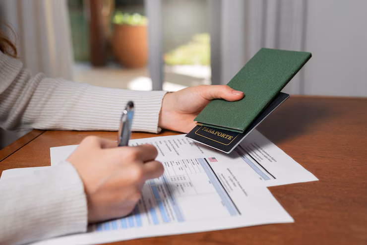 Licensed Permit Expenditure Chester PA top-view-green-card-application_23-2149601366